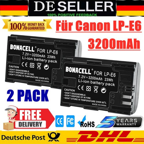 3200mah lp e6n - 2x, lp-e6