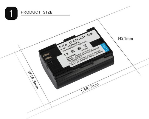 Batterie pour canon e6 - batterie,
