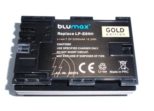Batteria blumax gold e6nh - gold, lp-e6nh