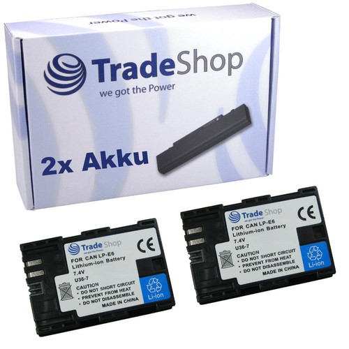 Batteria 0ah per - 2x, canon