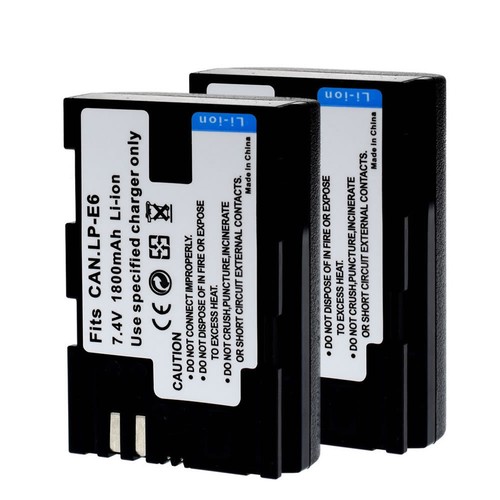 2xbbatteria per canon - 2xbbatteria, lp-e6n
